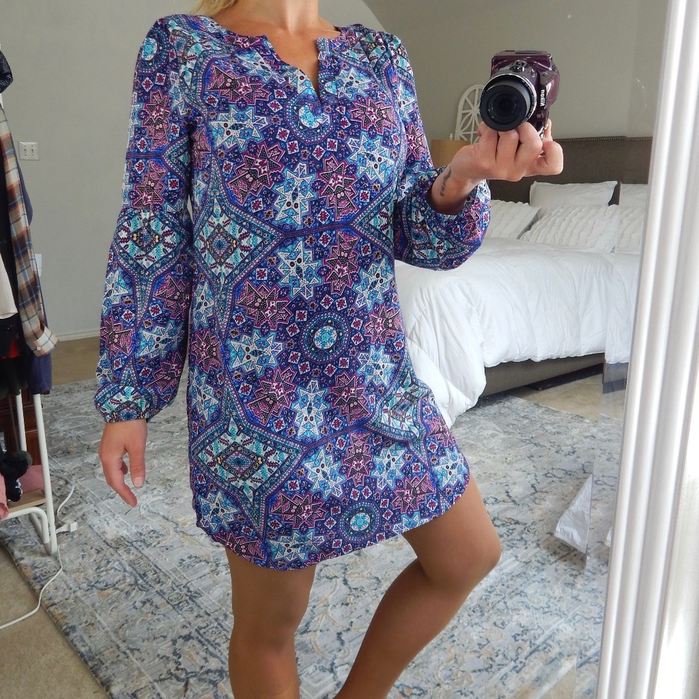 Pink Owl Long-Sleeve Dress - Picture 4 of 7